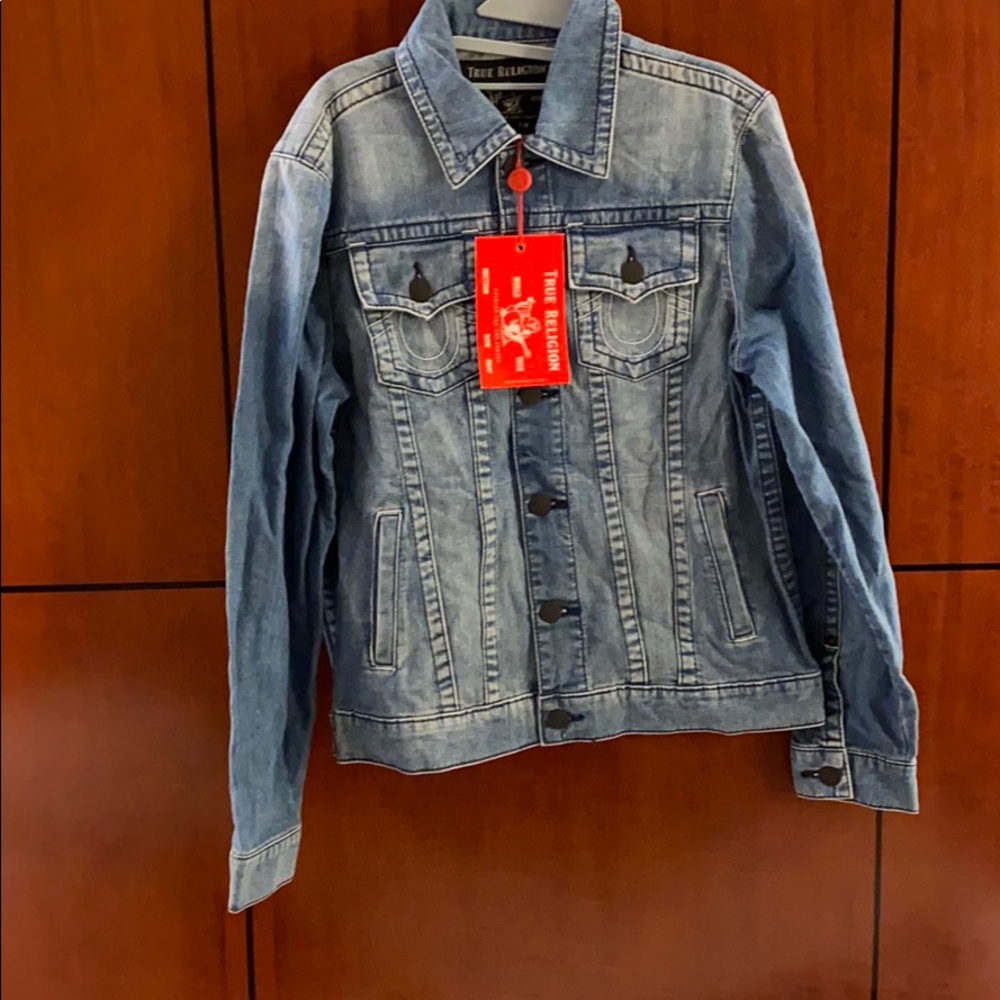 New True Religion Trucker Jean Jacket Size Medium